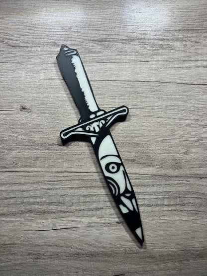 Halloween icons knife set and individuals