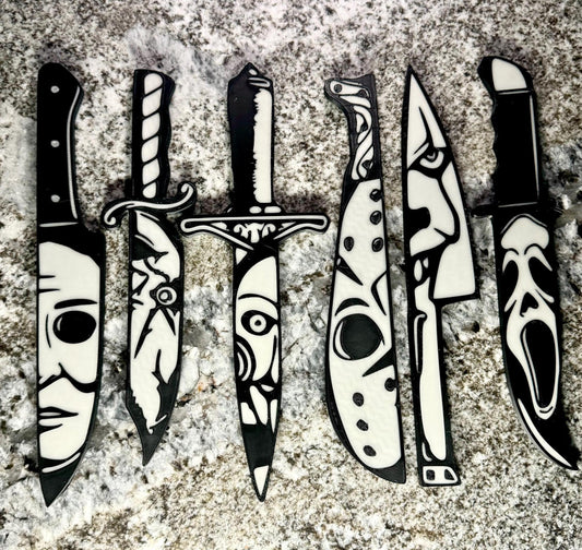 3D printed horror icon decorative knife prop set for cosplay and display