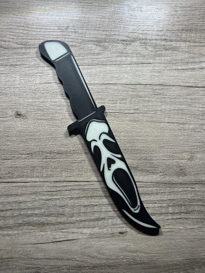 Halloween icons knife set and individuals