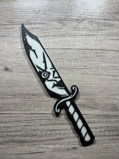 Halloween icons knife set and individuals