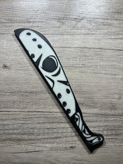 Halloween icons knife set and individuals