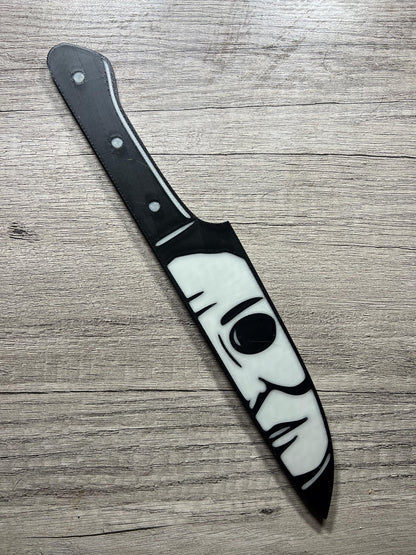 Halloween icons knife set and individuals