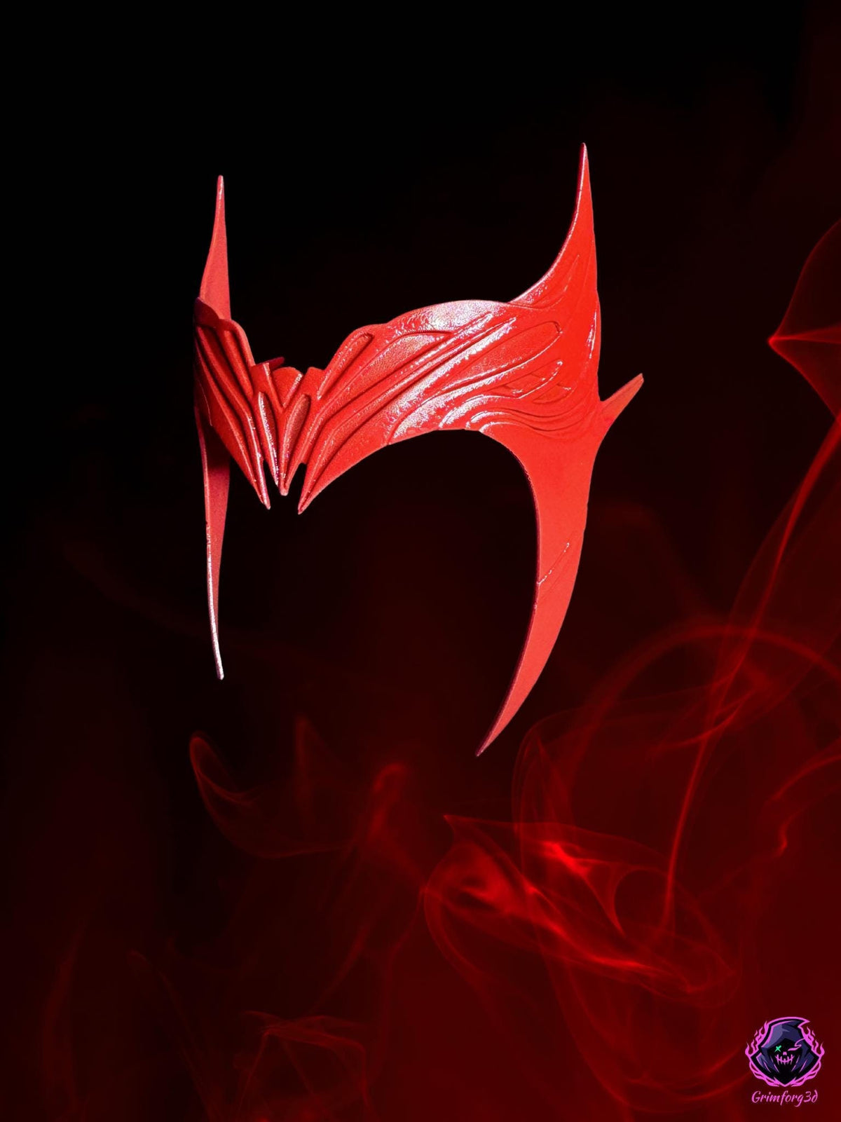 Scarlet Witch-inspired Wanda cosplay tiara painted by GrimForg3D