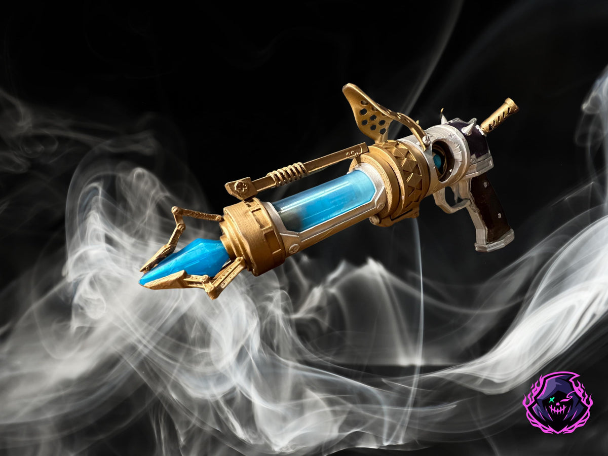 Jinx season 2-inspired 3D printed cosplay gun prop by GrimForg3D