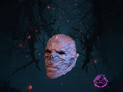 Vecna-inspired replica PETG cosplay mask by GrimForg3D